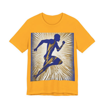 boostlete-field-day-scene-sprinter-motion-paper-0496 — Unisex Jersey Short Sleeve (B+C 3001)