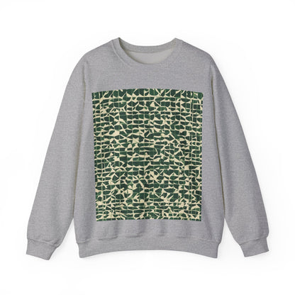 boostlete-iron-intent-pattern-plate-number-isometric-0099 — Unisex Heavy Blend Crewneck Sweatshirt (Gildan)