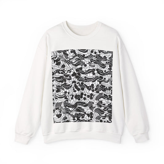 boostlete-rise-grind-pattern-dotted-line-art-0483 — Unisex Heavy Blend Crewneck (G18000)