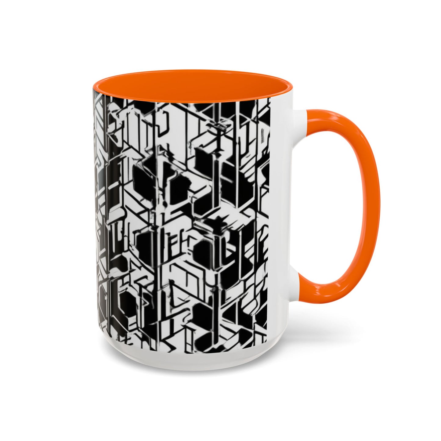 boostlete-field-day-pattern-micro-blueprint-0927 — Accent Mug 11/15oz