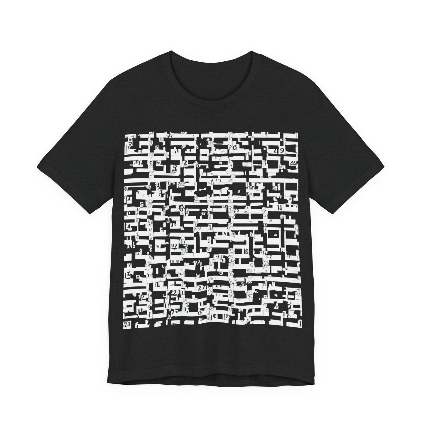 boostlete-iron-intent-pattern-plate-number-badge-0171 — Unisex Jersey Short Sleeve (B+C 3001)