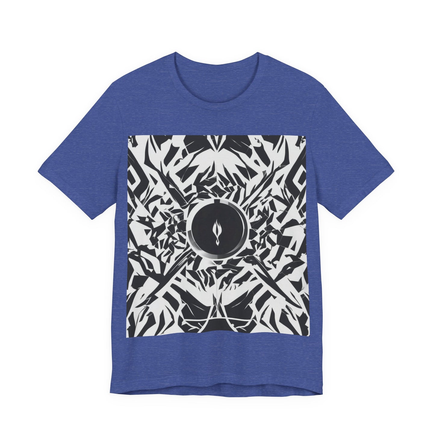 boostlete-am-crew-icon-flame-matte-geometric-0286 — Unisex Jersey Short Sleeve (B+C 3001)