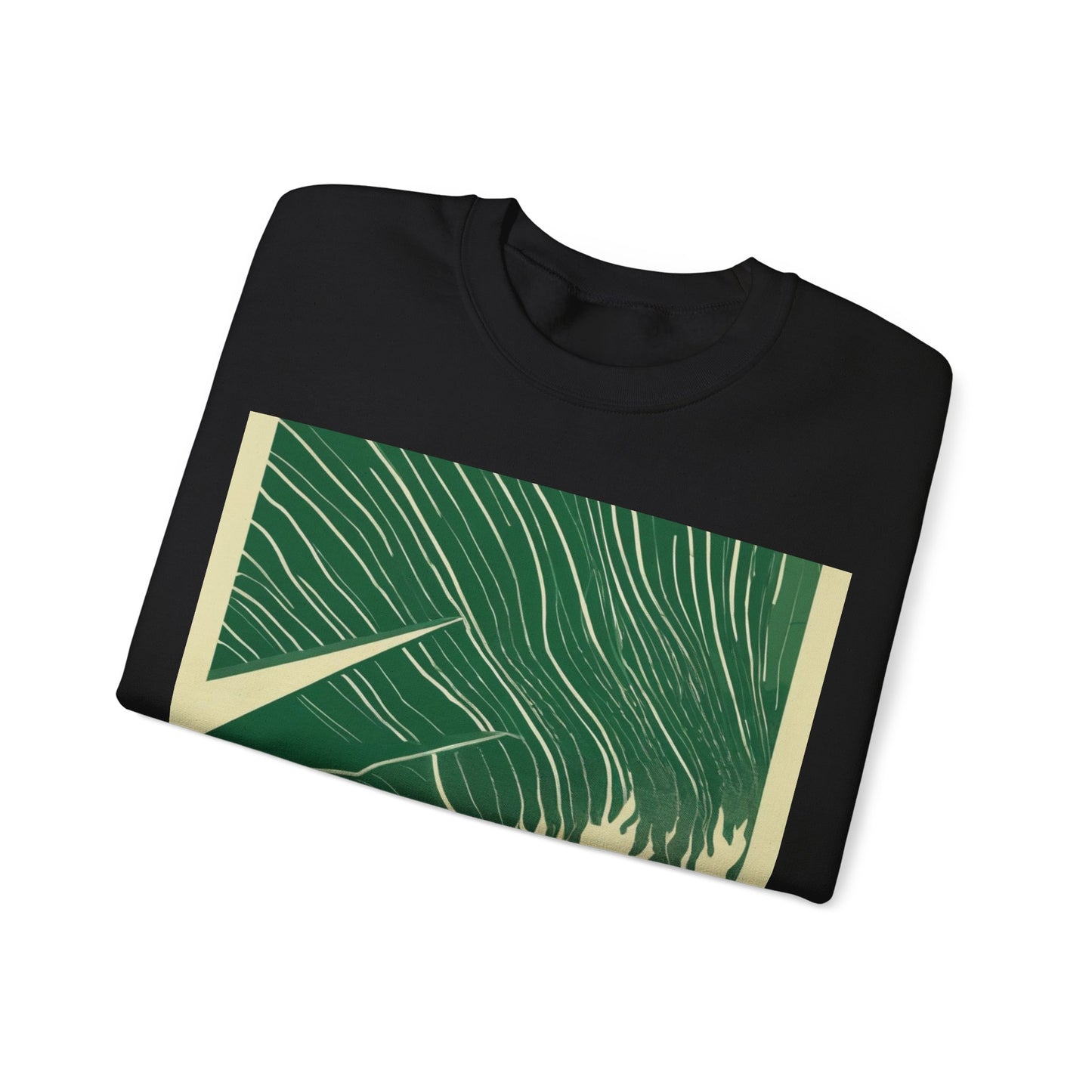 boostlete-mile-by-mile-icon-swimmer-motion-isometric-0078 — Unisex Heavy Blend Crewneck Sweatshirt (Gildan)