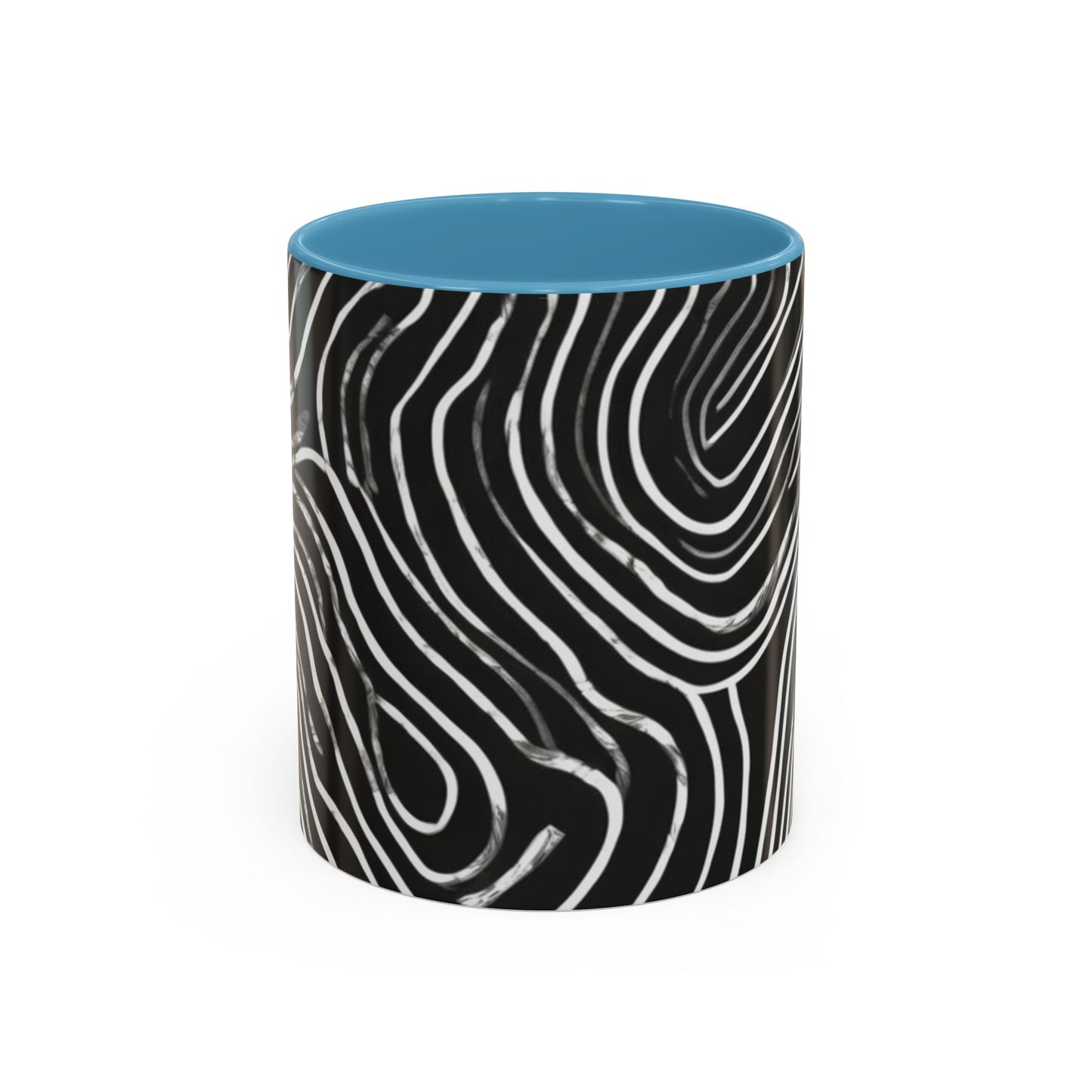 boostlete-field-day-pattern-topographic-badge-0307 — Accent Mug 11oz/15oz