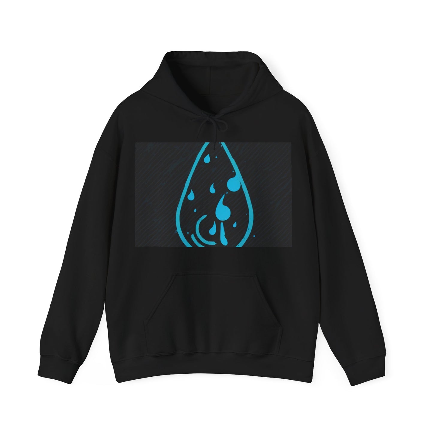 boostlete-iron-intent-icon-water-grainy-vector-0762 — Unisex Heavy Blend Hoodie (G18500)