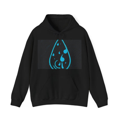 boostlete-iron-intent-icon-water-grainy-vector-0762 — Unisex Heavy Blend Hoodie (G18500)