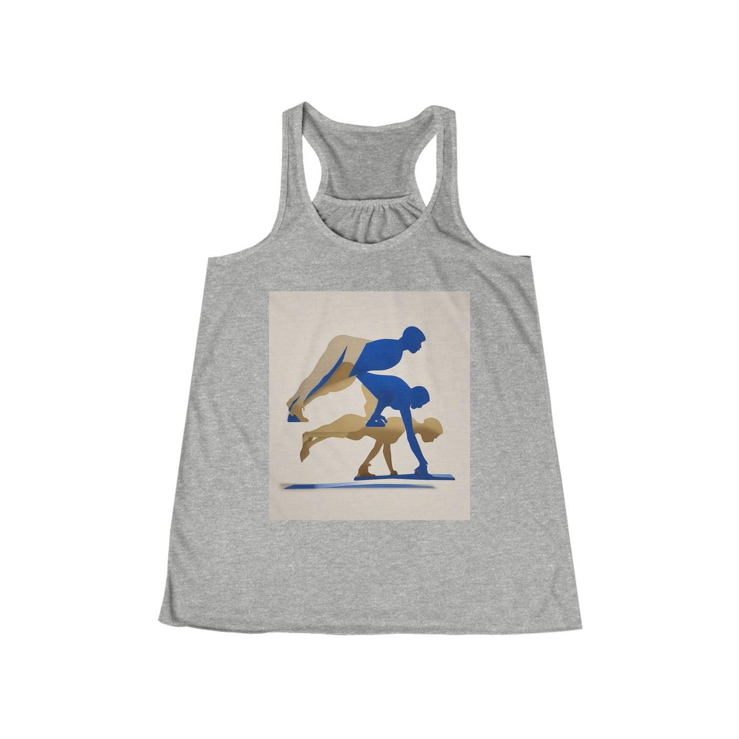 boostlete-mile-by-mile-scene-push-up-duotone-paper-0040 — Women's Flowy Racerback Tank (B+C 8800)