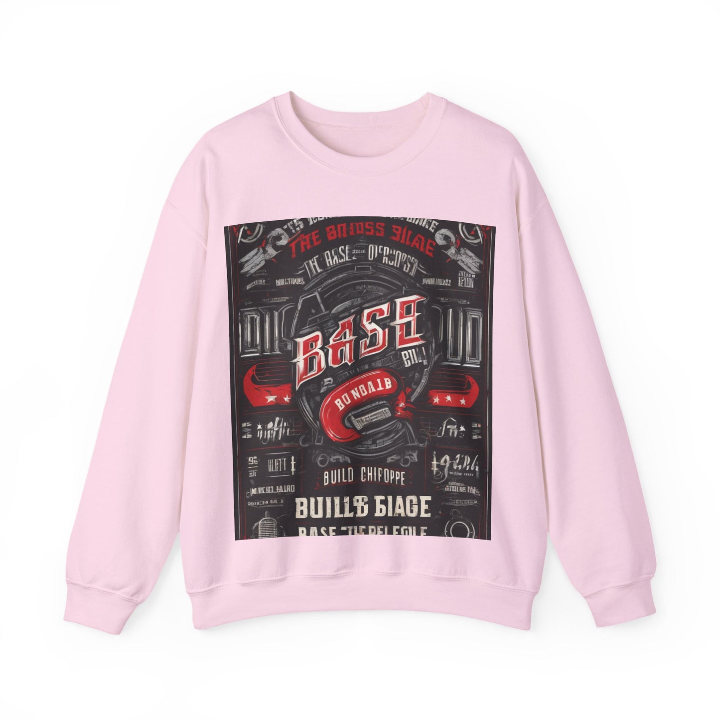 boostlete-boost-mode-type-build-the-base-micro-industrial-0785 — Unisex Heavy Blend Crewneck (G18000)