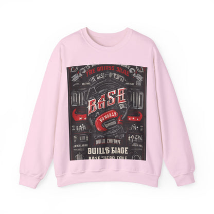boostlete-boost-mode-type-build-the-base-micro-industrial-0785 — Unisex Heavy Blend Crewneck (G18000)