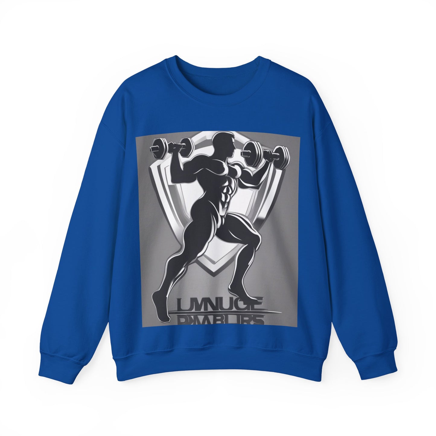 boostlete-mile-by-mile-scene-lunge-3d-athletic-0020 — Unisex Heavy Blend Crewneck Sweatshirt (Gildan)