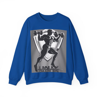 boostlete-mile-by-mile-scene-lunge-3d-athletic-0020 — Unisex Heavy Blend Crewneck Sweatshirt (Gildan)