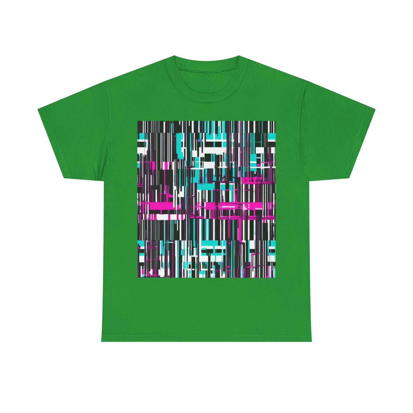 boostlete-am-crew-pattern-barcode-bold-0023 — Unisex Heavy Cotton Tee (Gildan 5000)