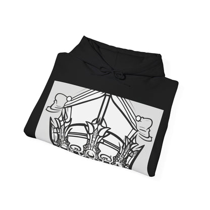 boostlete-quiet-power-icon-crown-outline-badge-0130 — Unisex Heavy Blend Hooded Sweatshirt (Gildan)