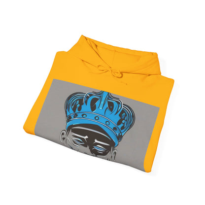 boostlete-am-crew-icon-crown-grainy-monoline-0022 — Unisex Heavy Blend Hooded Sweatshirt (Gildan)