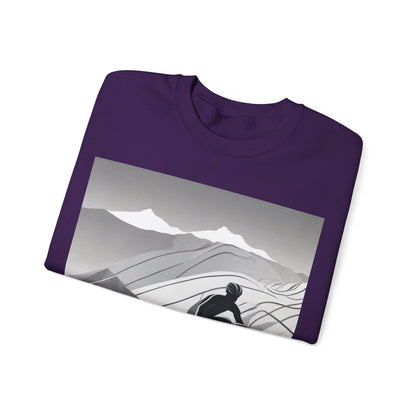 boostlete-recovery-progress-scene-cyclist-motion-vector-0808 — Unisex Heavy Blend Crewneck (G18000)