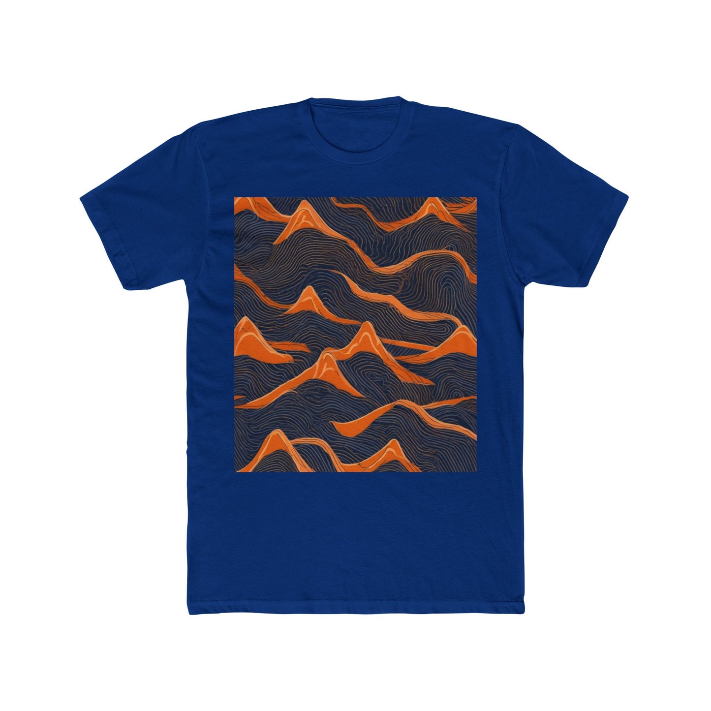 boostlete-boost-mode-pattern-topographic-engraved-0035 — Unisex Cotton Crew Tee (NL 3600)