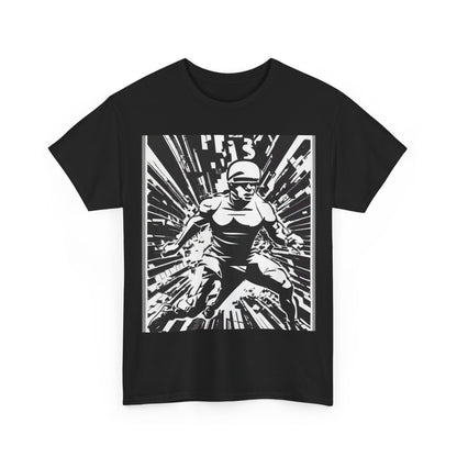 boostlete-field-day-scene-sprinter-halftone-bold-0148 — Unisex Heavy Cotton Tee (Gildan 5000)