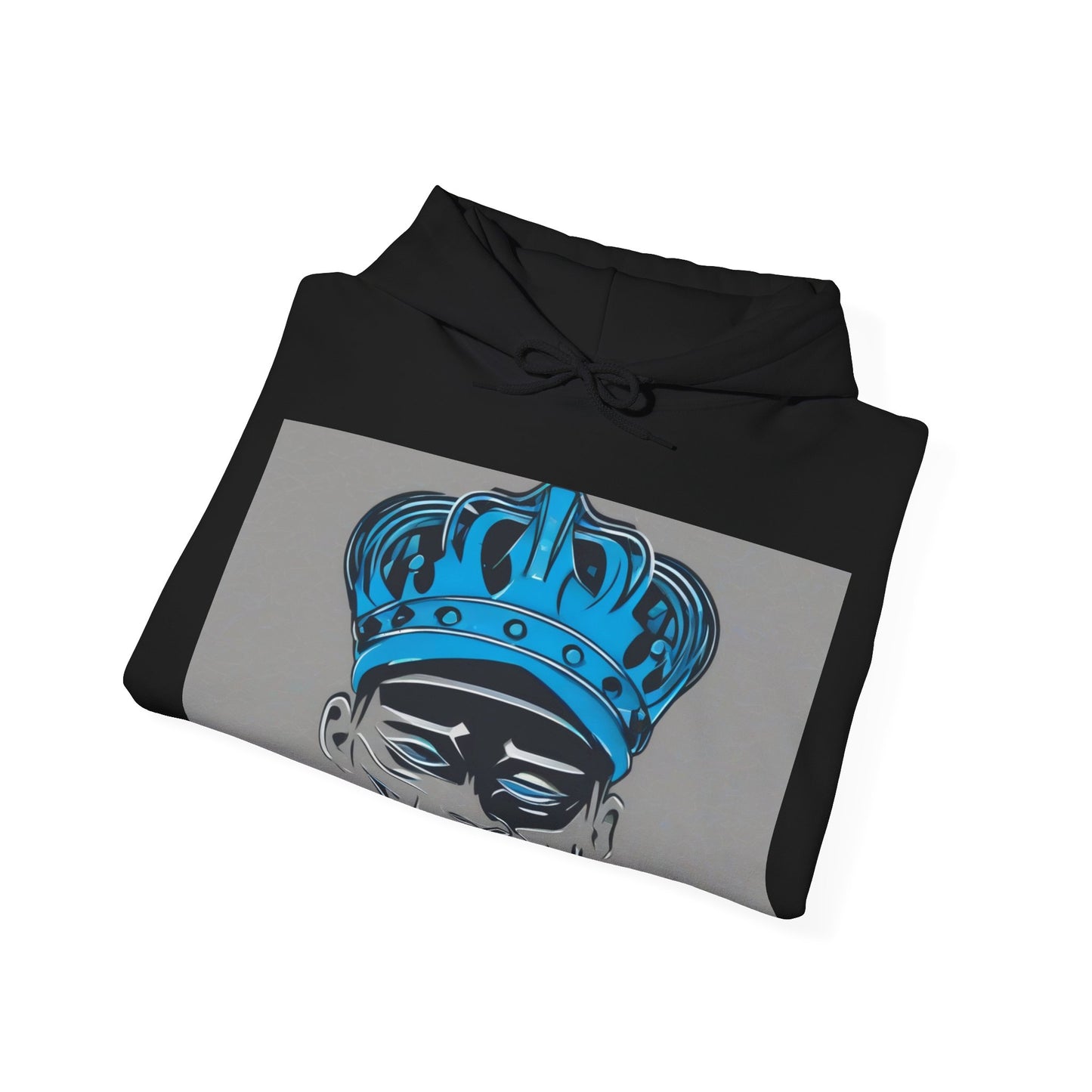 boostlete-am-crew-icon-crown-grainy-monoline-0022 — Unisex Heavy Blend Hooded Sweatshirt (Gildan)