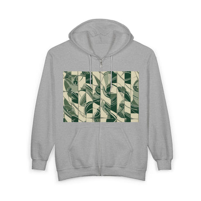 boostlete-mile-by-mile-pattern-stair-steps-athletic-0143 — Unisex Heavy Blend Full-Zip Hooded Sweatshirt