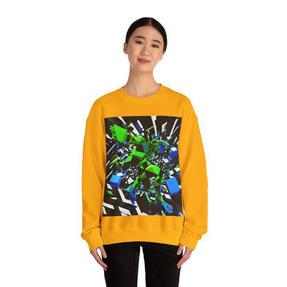 boostlete-pr-season-scene-sprinter-3d-geometric-0896 — Unisex Heavy Blend Crewneck (G18000)