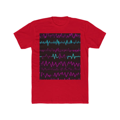 boostlete-boost-mode-pattern-ekg-modern-0111 — Unisex Cotton Crew Tee (NL 3600)