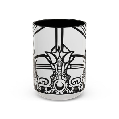 boostlete-quiet-power-icon-crown-outline-badge-0130 — Accent Mug 11oz/15oz