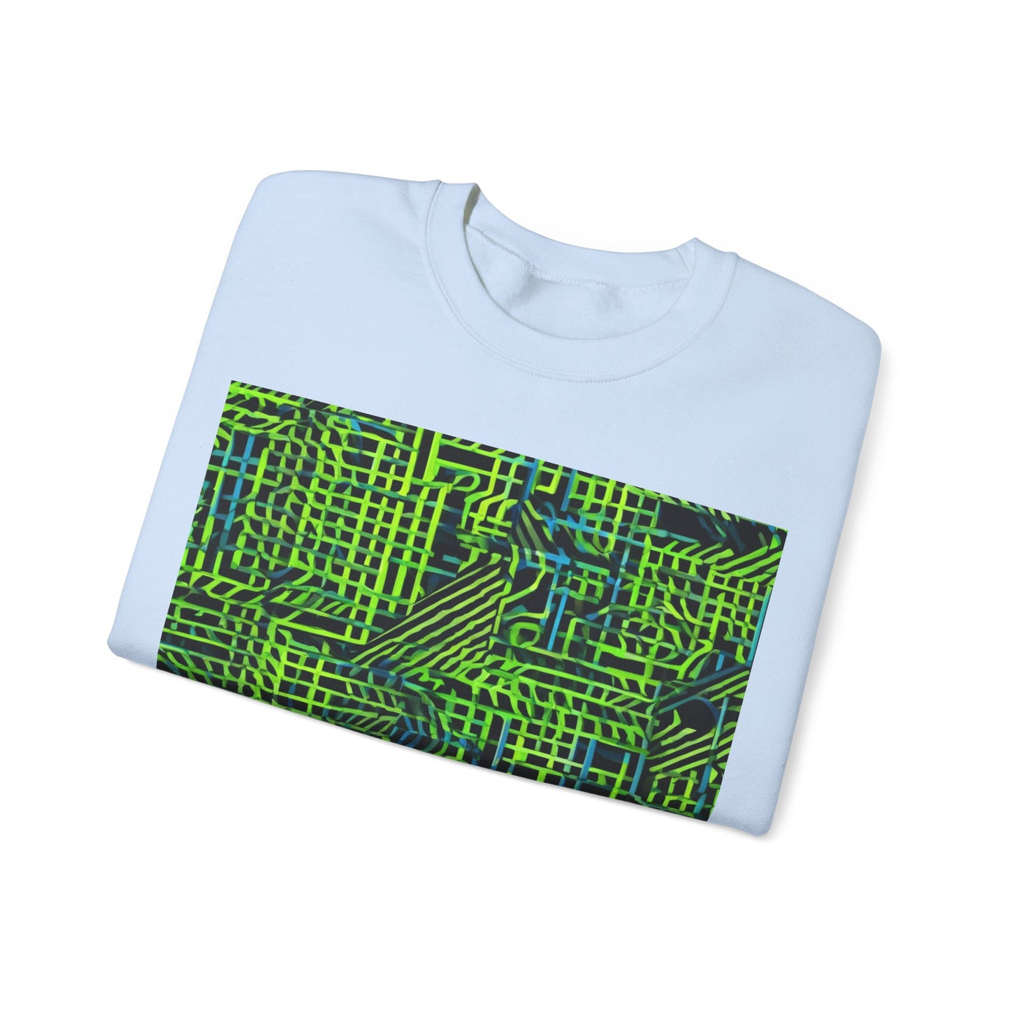 boostlete-quiet-power-pattern-stair-steps-industrial-0751 — Unisex Heavy Blend Crewneck (G18000)