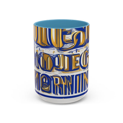boostlete-am-crew-type-own-the-morning-outline-over-solid-vector-0429 — Accent Mug 11/15oz
