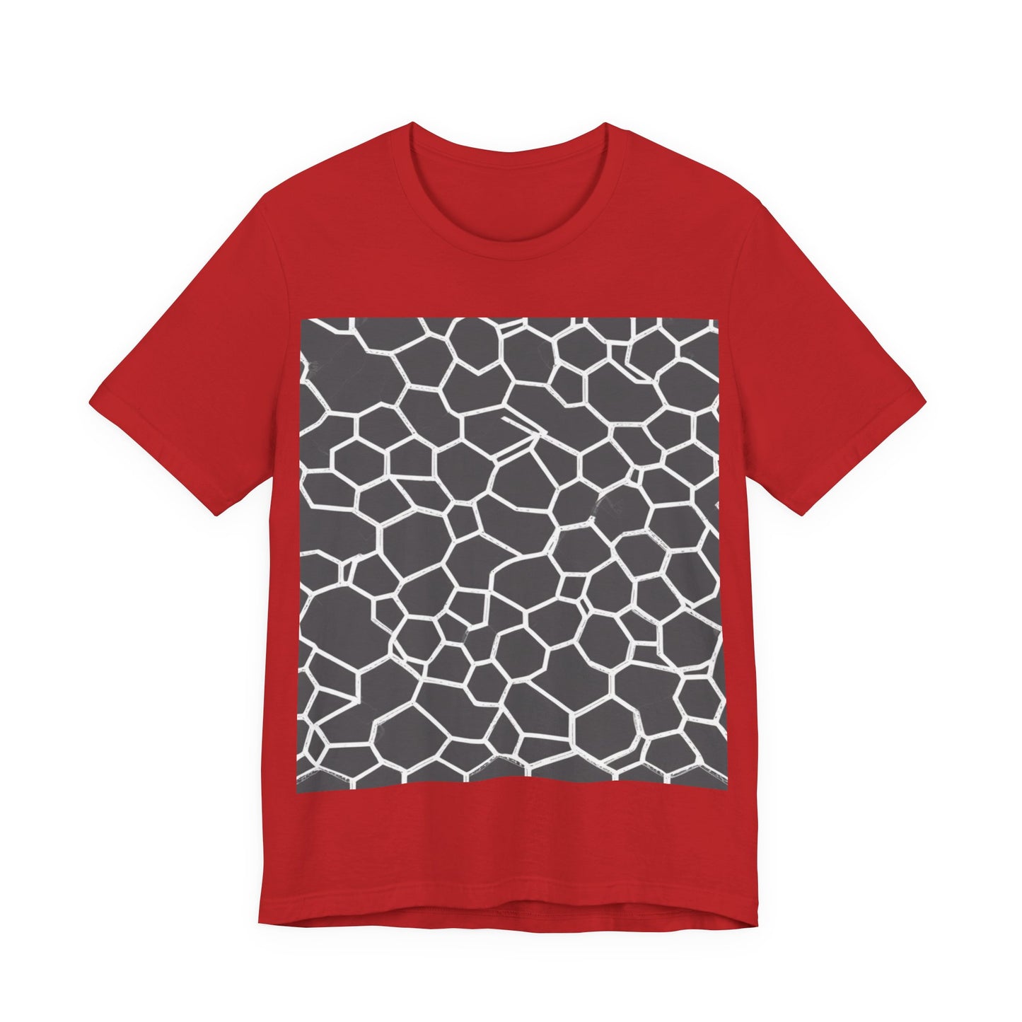 boostlete-iron-intent-pattern-hex-blueprint-0063 — Unisex Jersey Short Sleeve (B+C 3001)