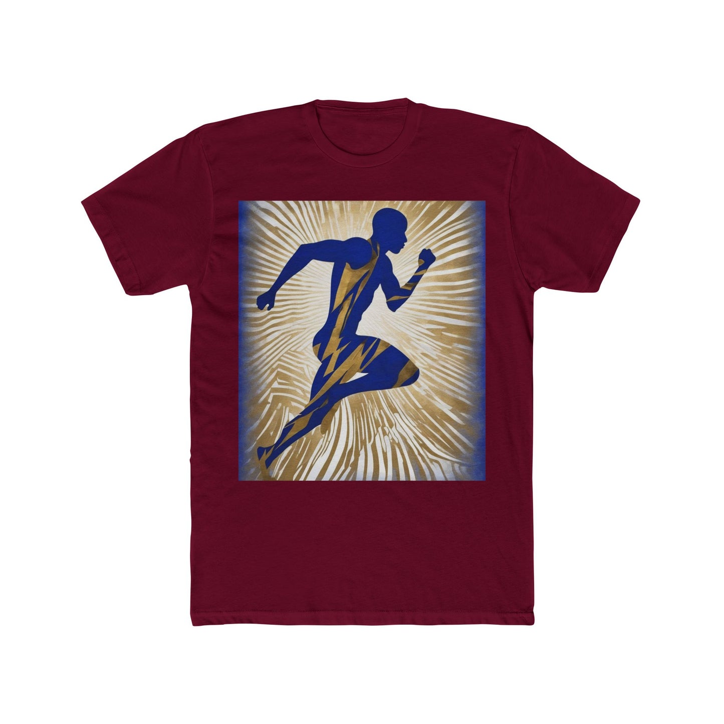 boostlete-field-day-scene-sprinter-motion-paper-0496 — Unisex Cotton Crew Tee (NL 3600)