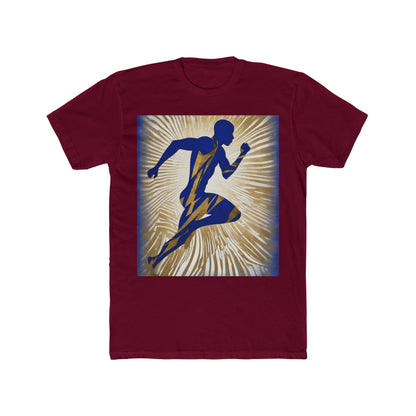 boostlete-field-day-scene-sprinter-motion-paper-0496 — Unisex Cotton Crew Tee (NL 3600)