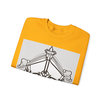 boostlete-quiet-power-icon-crown-outline-badge-0130 — Unisex Heavy Blend Crewneck Sweatshirt (Gildan)