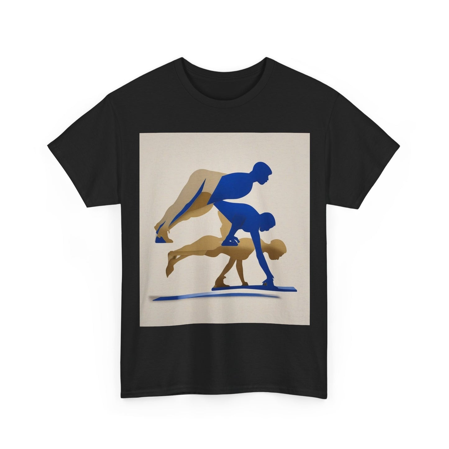 boostlete-mile-by-mile-scene-push-up-duotone-paper-0040 — Unisex Heavy Cotton Tee (Gildan 5000)