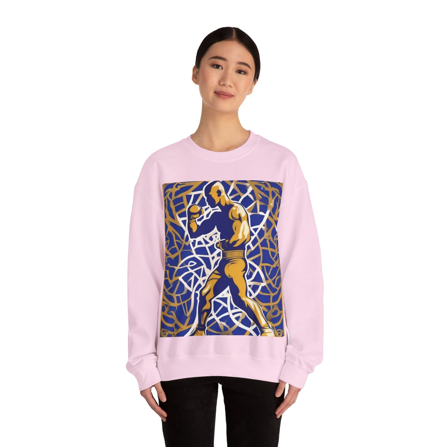 boostlete-field-day-scene-boxer-offset-paper-0776 — Unisex Heavy Blend Crewneck (G18000)