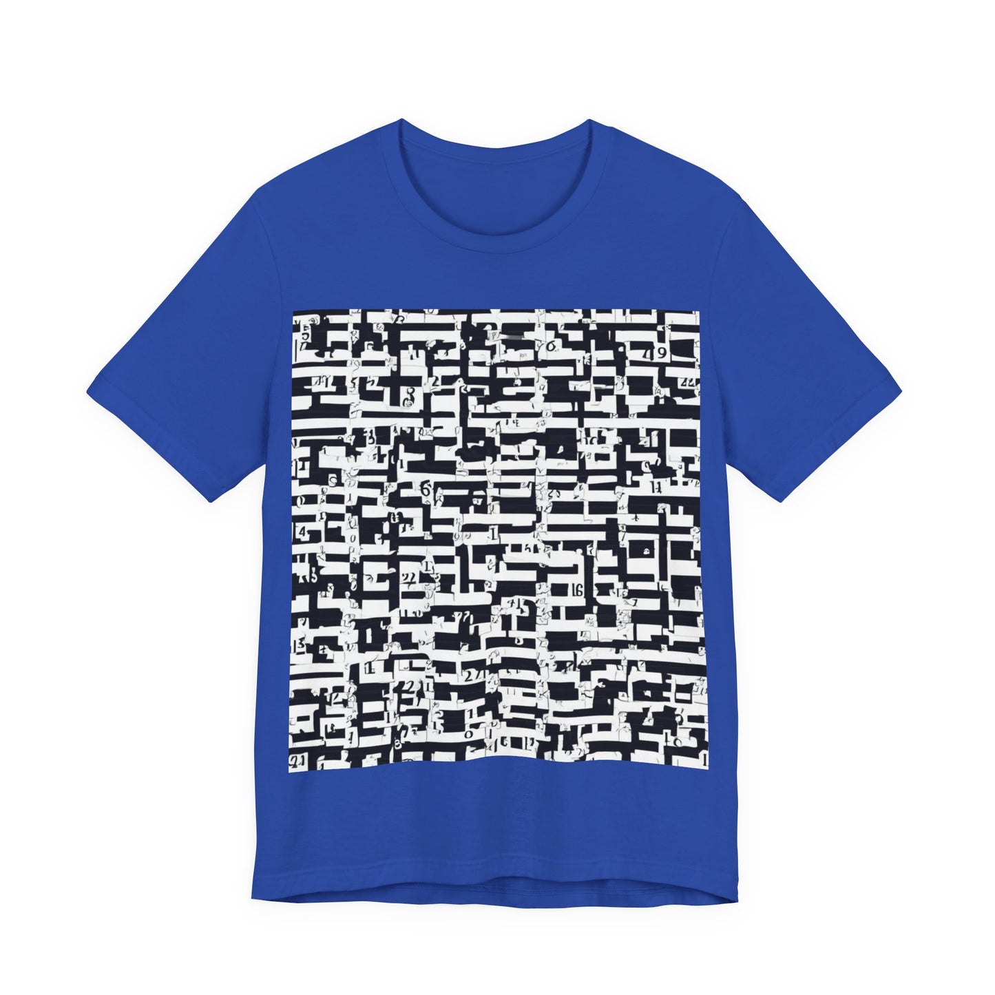 boostlete-iron-intent-pattern-plate-number-badge-0171 — Unisex Jersey Short Sleeve (B+C 3001)