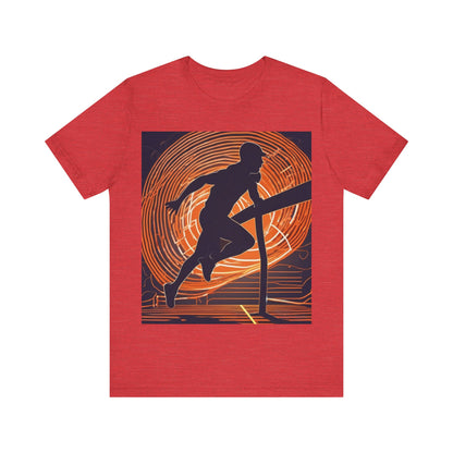 boostlete-iron-intent-scene-hurdler-neon-modern-0264 — Unisex Jersey Short Sleeve (B+C 3001)