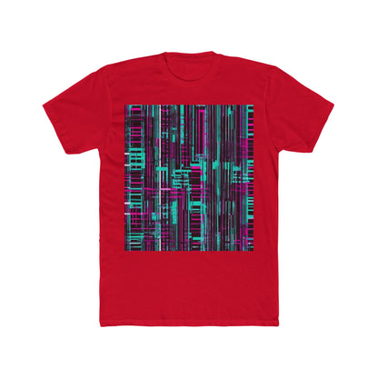 boostlete-field-day-pattern-barcode-retro-0275 — Unisex Cotton Crew Tee (NL 3600)