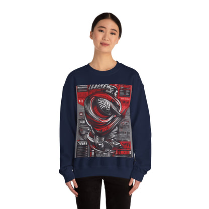 boostlete-field-day-type-chase-capacity-big-monoline-0813 — Unisex Heavy Blend Crewneck (G18000)
