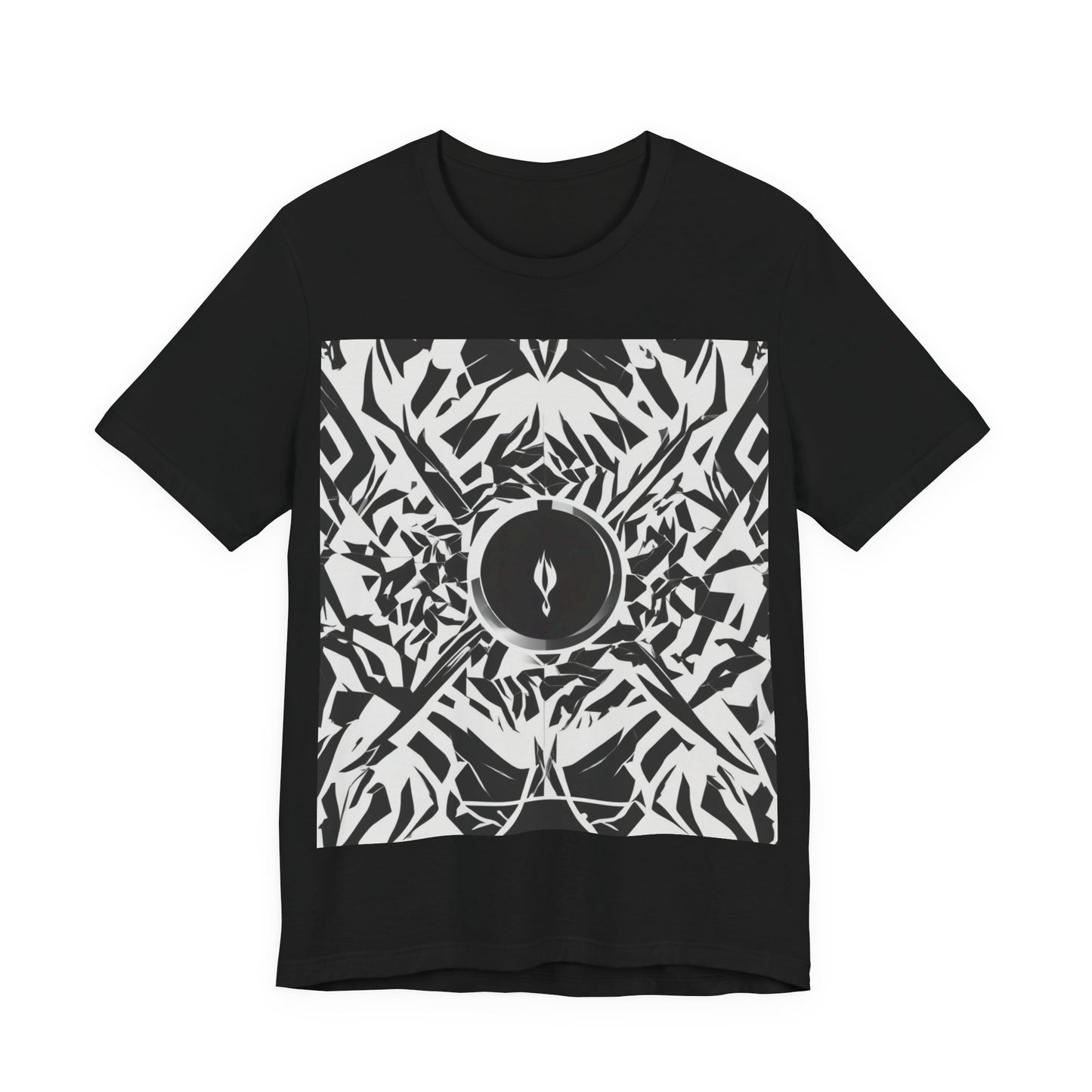 boostlete-am-crew-icon-flame-matte-geometric-0286 — Unisex Jersey Short Sleeve (B+C 3001)