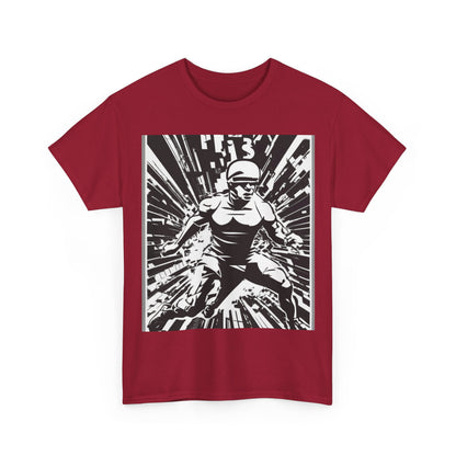 boostlete-field-day-scene-sprinter-halftone-bold-0148 — Unisex Heavy Cotton Tee (Gildan 5000)