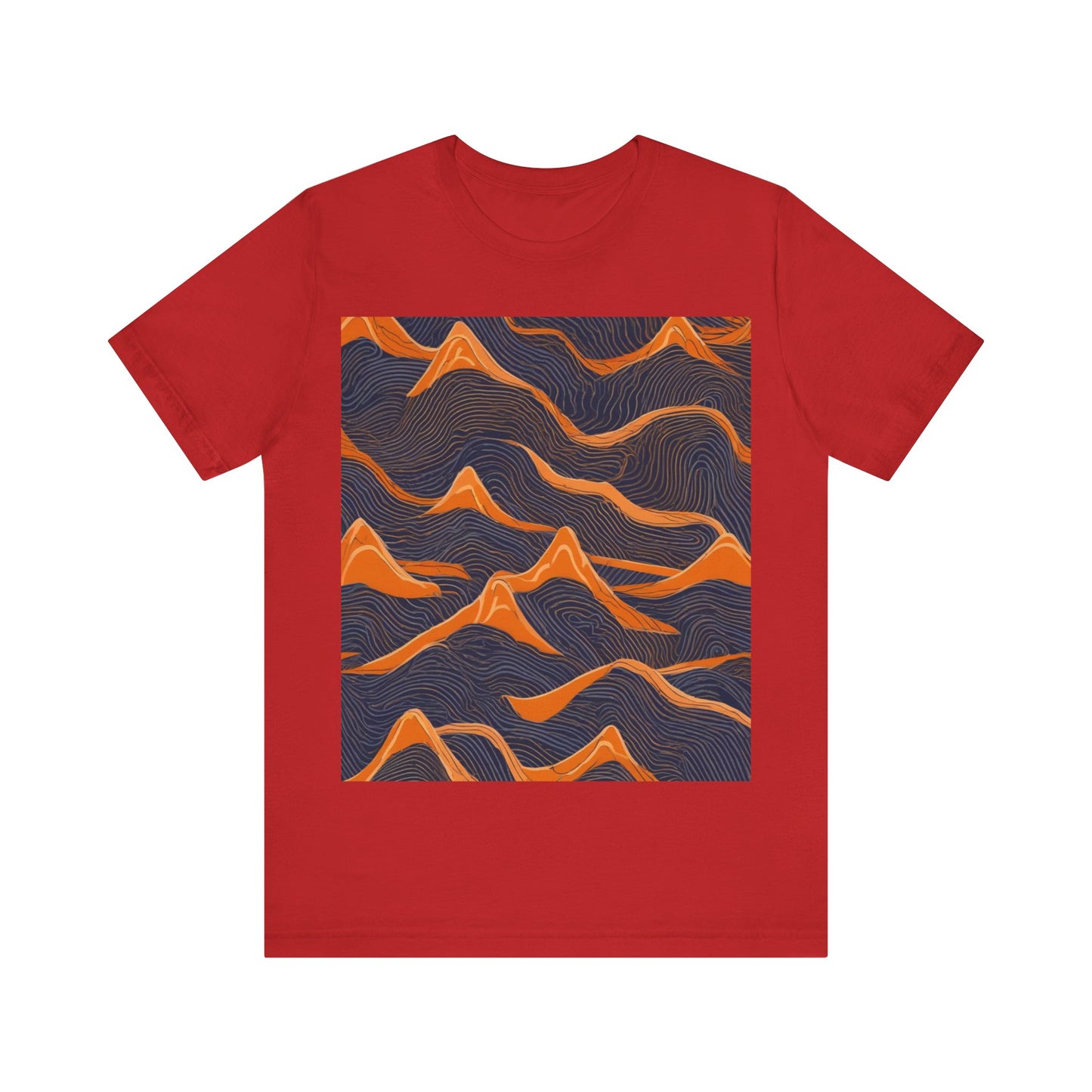 boostlete-boost-mode-pattern-topographic-engraved-0035 — Unisex Jersey Short Sleeve (B+C 3001)