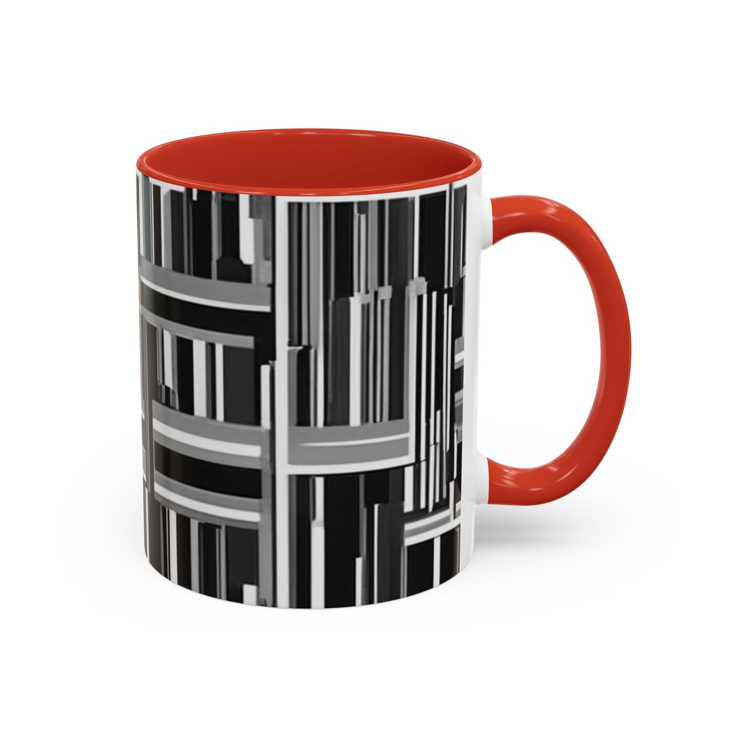 boostlete-recovery-progress-pattern-barcode-isometric-1023 — Accent Mug 11/15oz