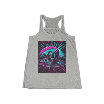 boostlete-pr-season-icon-swimmer-duotone-bold-0126 — Women's Flowy Racerback Tank (B+C 8800)