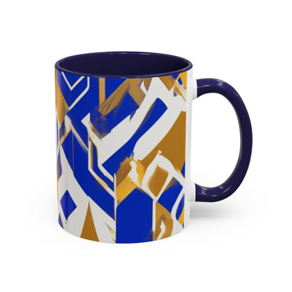 boostlete-field-day-icon-flame-glitch-geometric-0090 — Accent Mug 11oz/15oz