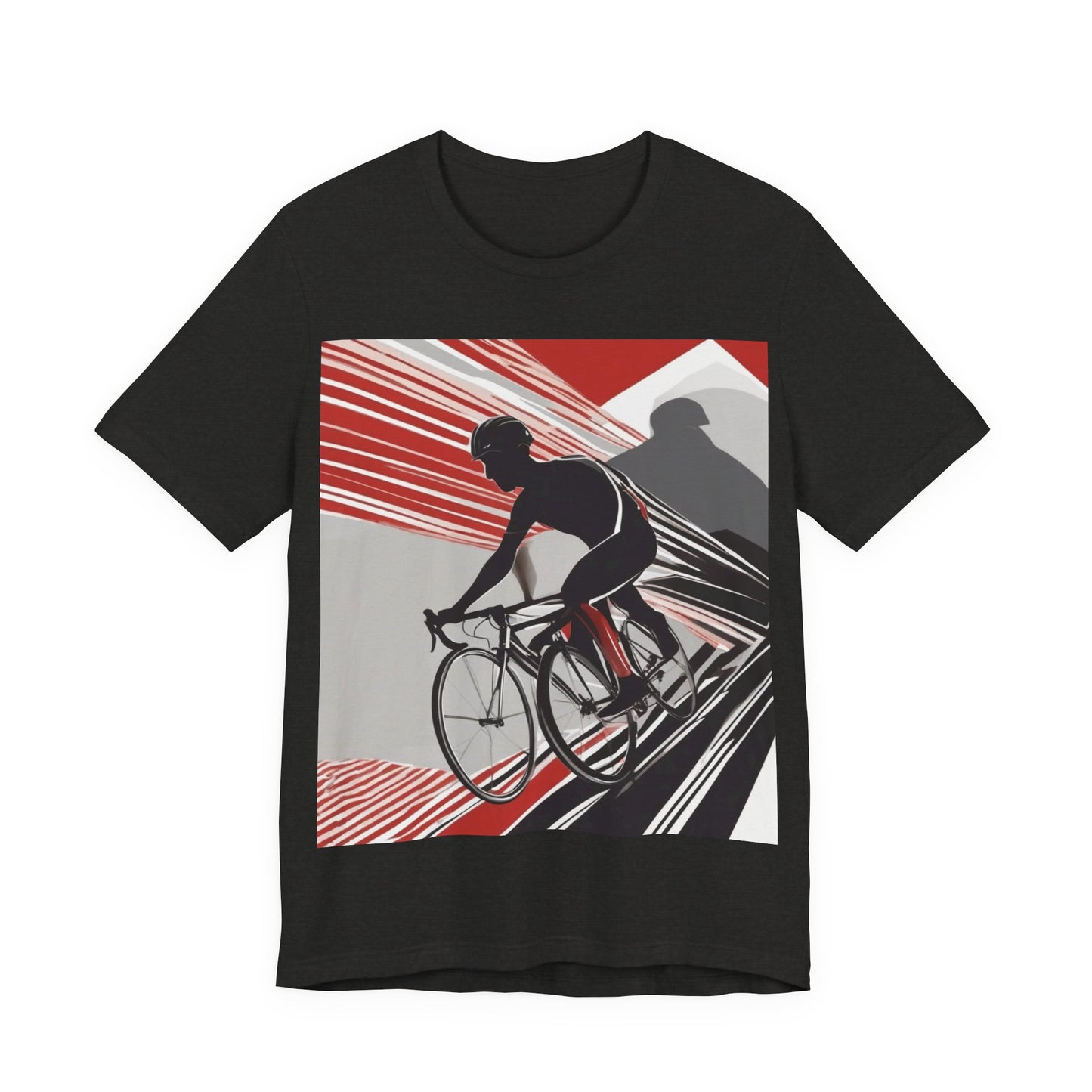 boostlete-boost-mode-scene-cyclist-speed-geometric-0208 — Unisex Jersey Short Sleeve (B+C 3001)