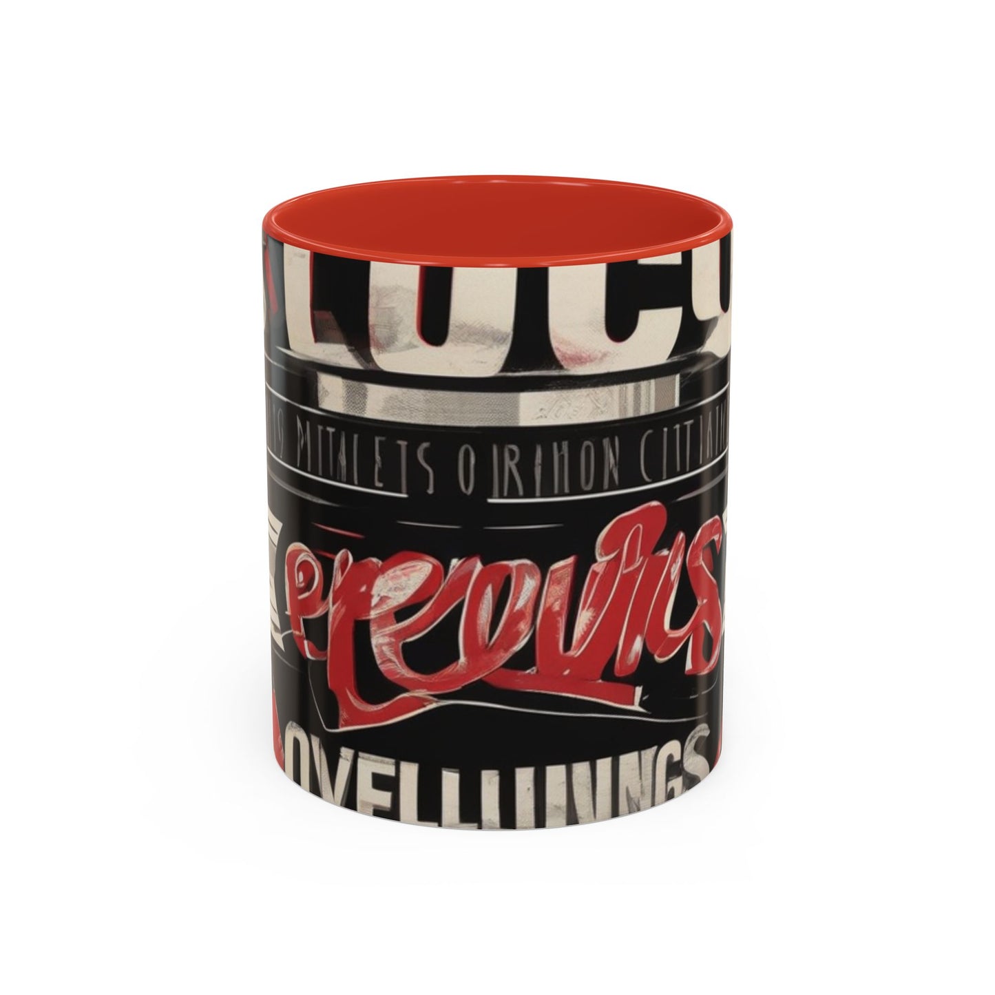boostlete-mile-by-mile-type-focus-over-feelings-split-retro-0841 — Accent Mug 11/15oz