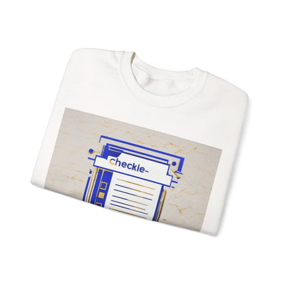 boostlete-am-crew-icon-checklist-glitch-badge-0018 — Unisex Heavy Blend Crewneck Sweatshirt (Gildan)