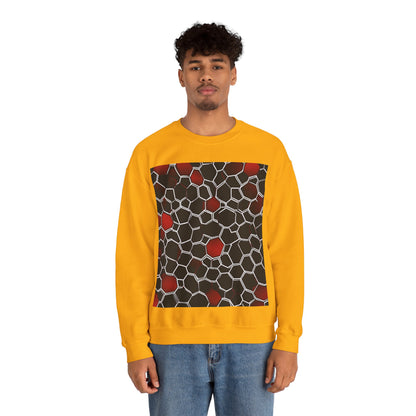 boostlete-quiet-power-pattern-hex-vector-0039 — Unisex Heavy Blend Crewneck (G18000)