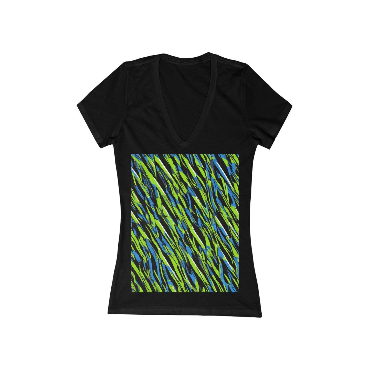boostlete-iron-intent-pattern-sprint-vector-0219 — Women's Deep V-Neck Tee (B+C 6035)
