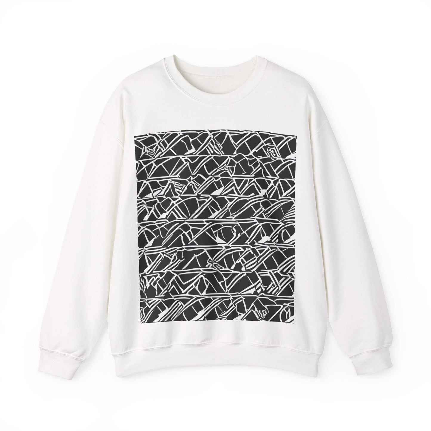 boostlete-boost-mode-pattern-stair-steps-athletic-0311 — Unisex Heavy Blend Crewneck Sweatshirt (Gildan)